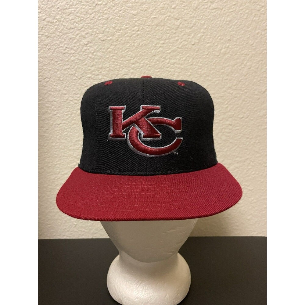 Vintage New Era Red/Black Kansas City Chiefs 6-7/8 Hat Cap